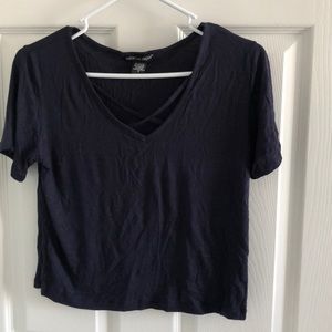 Navy blue short top
